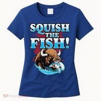 SQUISH THE FISH bison eating dolphin food chain fantasy Women's T-Shirt thumb 0