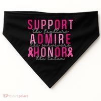 Support The Fighters Admire The Survivors Honor The Taken USA-Made Doggie Bandana thumb 0