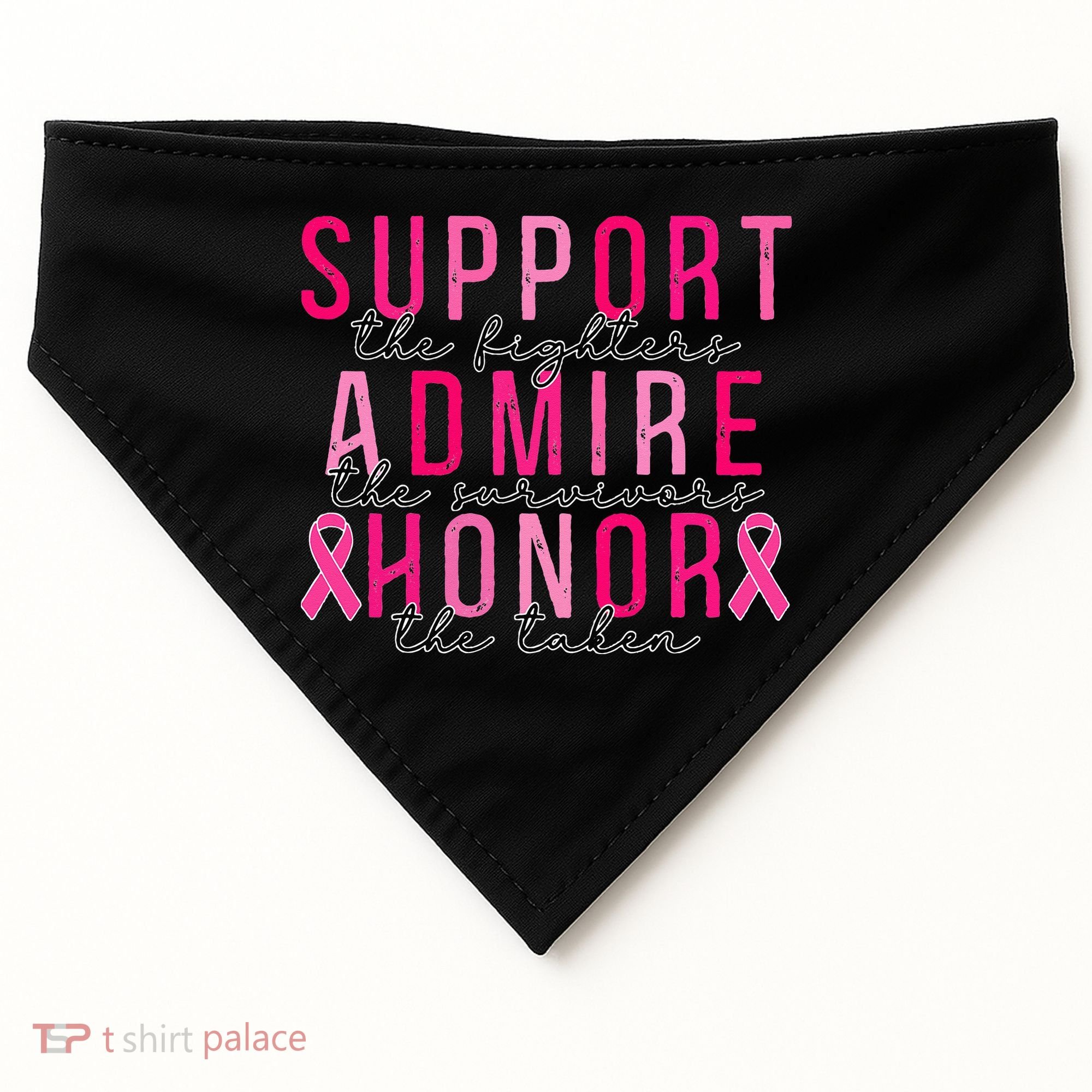 Support The Fighters Admire The Survivors Honor The Taken USA-Made Doggie Bandana