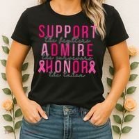 Support The Fighters Admire The Survivors Honor The Taken Women's T-Shirt thumb 2