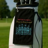 Skip The Flowers... Buy Me Horses Instead Golf Towel thumb 2