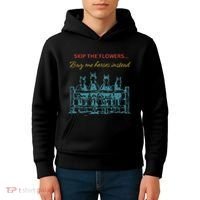 Skip The Flowers... Buy Me Horses Instead Kids Hoodie thumb 4