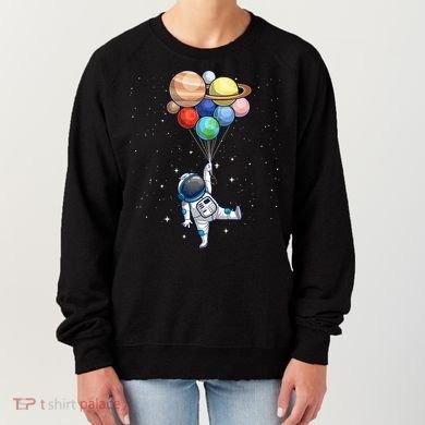 Space Themed For Women Outer Space Moon Galaxy Astronaut Women's Sweatshirt