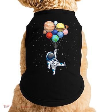 Space Themed For Women Outer Space Moon Galaxy Astronaut Doggie Tank
