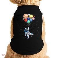 Space Themed For Women Outer Space Moon Galaxy Astronaut Doggie Tank thumb 0