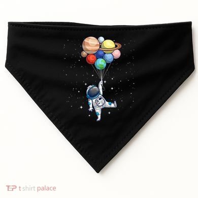 Space Themed For Women Outer Space Moon Galaxy Astronaut USA-Made Doggie Bandana