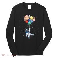 Space Themed For Women Outer Space Moon Galaxy Astronaut Long Sleeve Shirt thumb 0