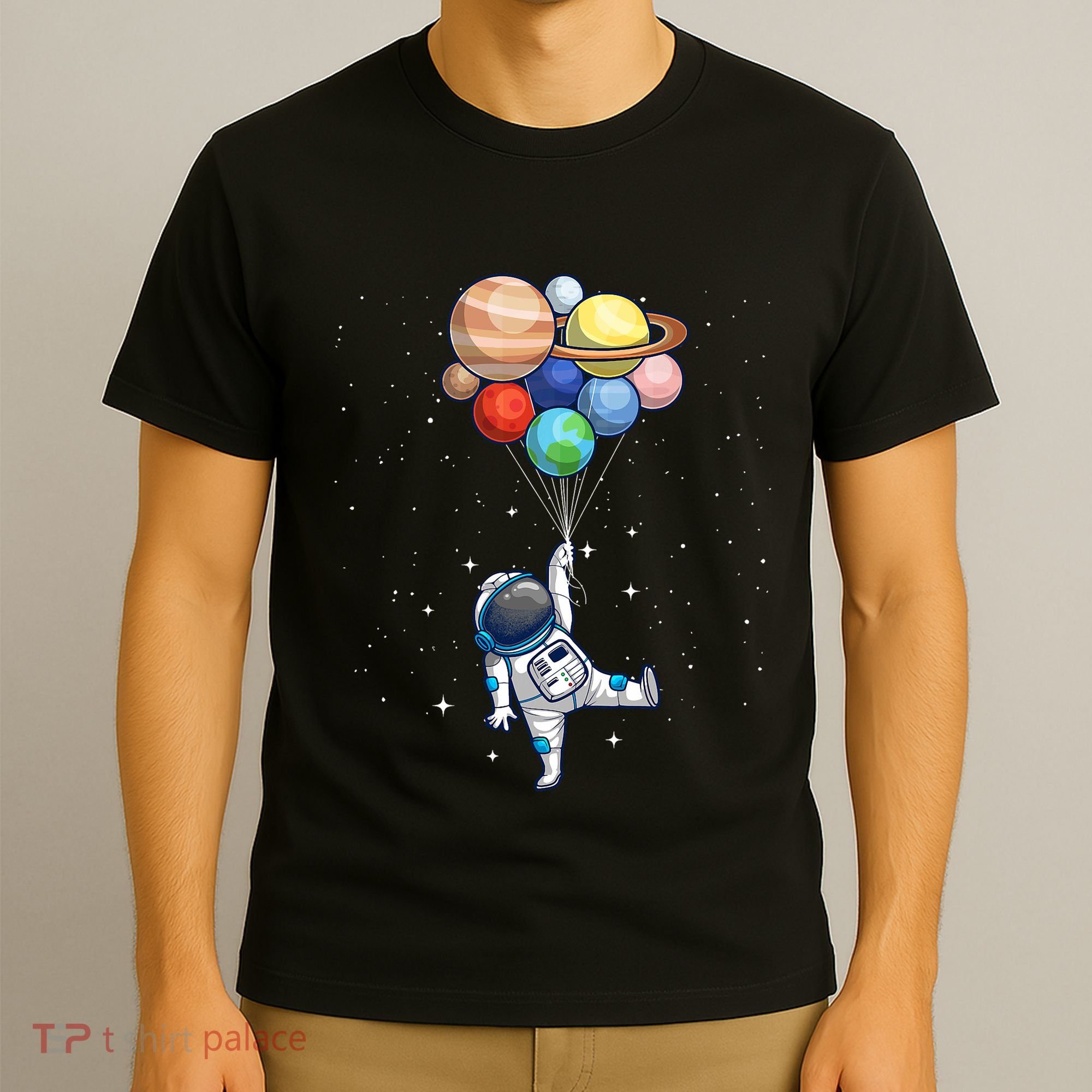 Space Themed For Women Outer Space Moon Galaxy Astronaut T-Shirt