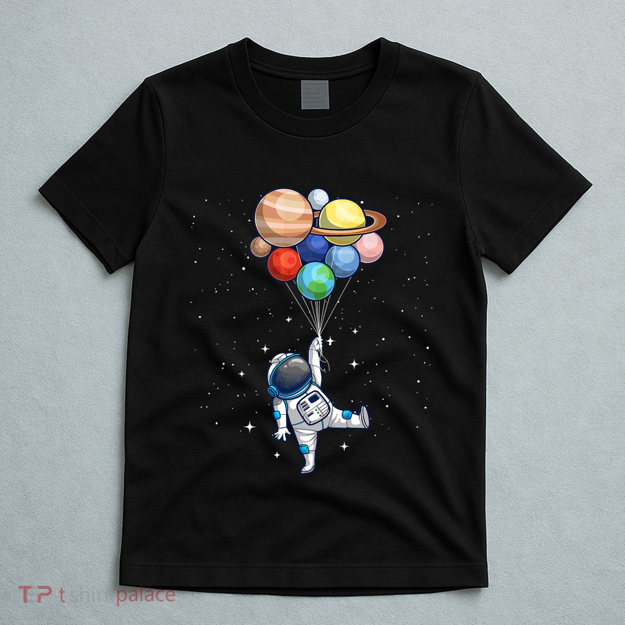 Space Themed For Women Outer Space Moon Galaxy Astronaut T-Shirt