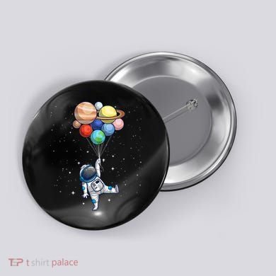 Space Themed For Women Outer Space Moon Galaxy Astronaut Button