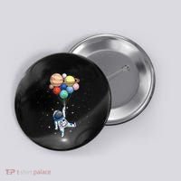 Space Themed For Women Outer Space Moon Galaxy Astronaut Button thumb 0
