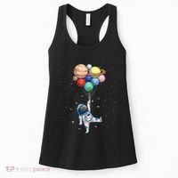 Space Themed For Women Outer Space Moon Galaxy Astronaut Women's Tank Top thumb 0