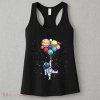 Space Themed For Women Outer Space Moon Galaxy Astronaut Women's Tank Top thumb 3