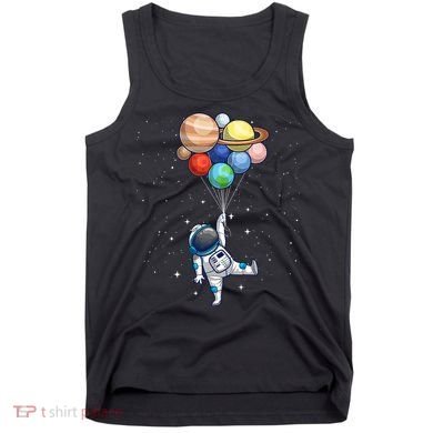 Space Themed For Women Outer Space Moon Galaxy Astronaut Tank Top