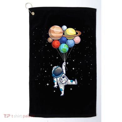 Space Themed For Women Outer Space Moon Galaxy Astronaut Golf Towel