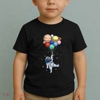 Space Themed For Women Outer Space Moon Galaxy Astronaut Toddler T-Shirt thumb 2