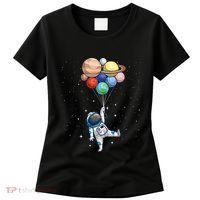 Space Themed For Women Outer Space Moon Galaxy Astronaut Women's T-Shirt thumb 0