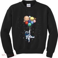 Space Themed For Women Outer Space Moon Galaxy Astronaut Kids Sweatshirt thumb 0