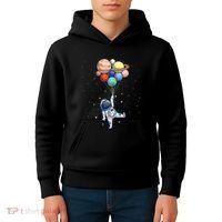 Space Themed For Women Outer Space Moon Galaxy Astronaut Kids Hoodie thumb 4