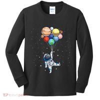 Space Themed For Women Outer Space Moon Galaxy Astronaut Kids Long Sleeve Shirt thumb 0