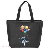 Space Themed For Women Outer Space Moon Galaxy Astronaut Tote Bag thumb 0