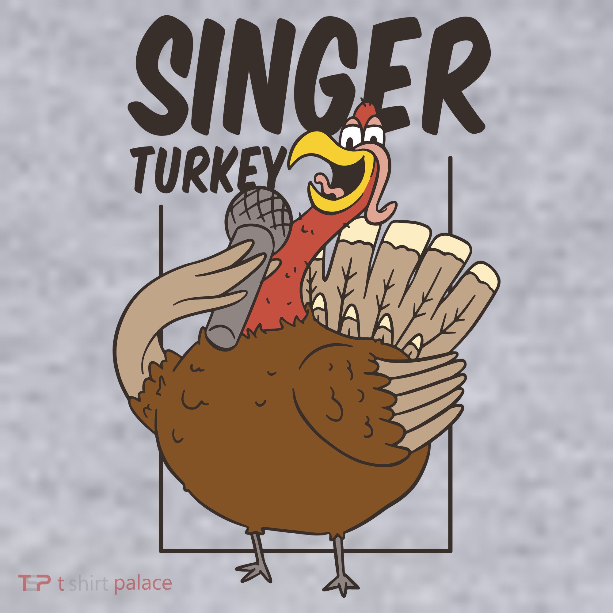 Singer Turkey Funny Thanksgiving Women's Sweatshirt