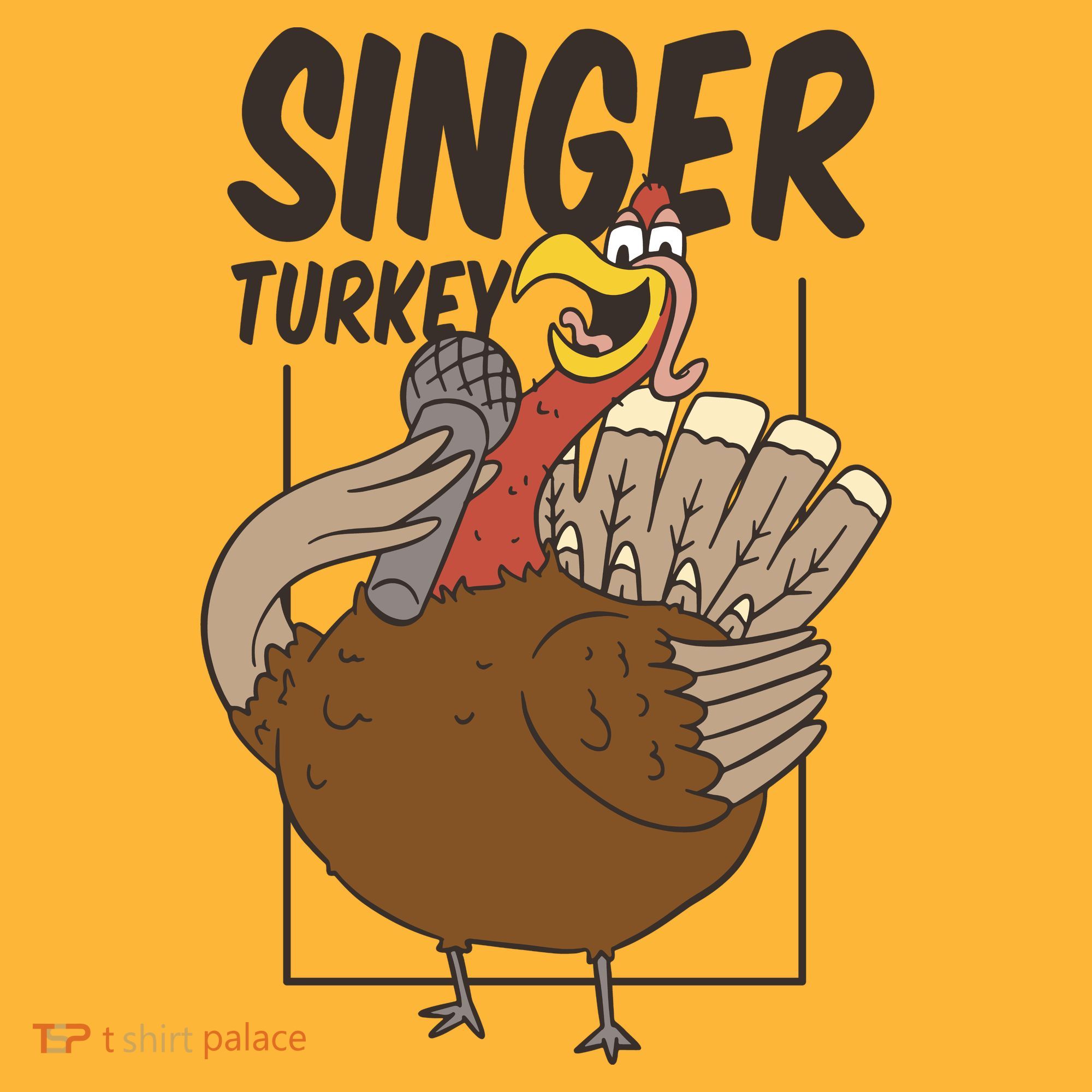 Singer Turkey Funny Thanksgiving Pom Pom 12in Knit Beanie