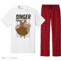 Singer Turkey Funny Thanksgiving Pajama Set thumb 0