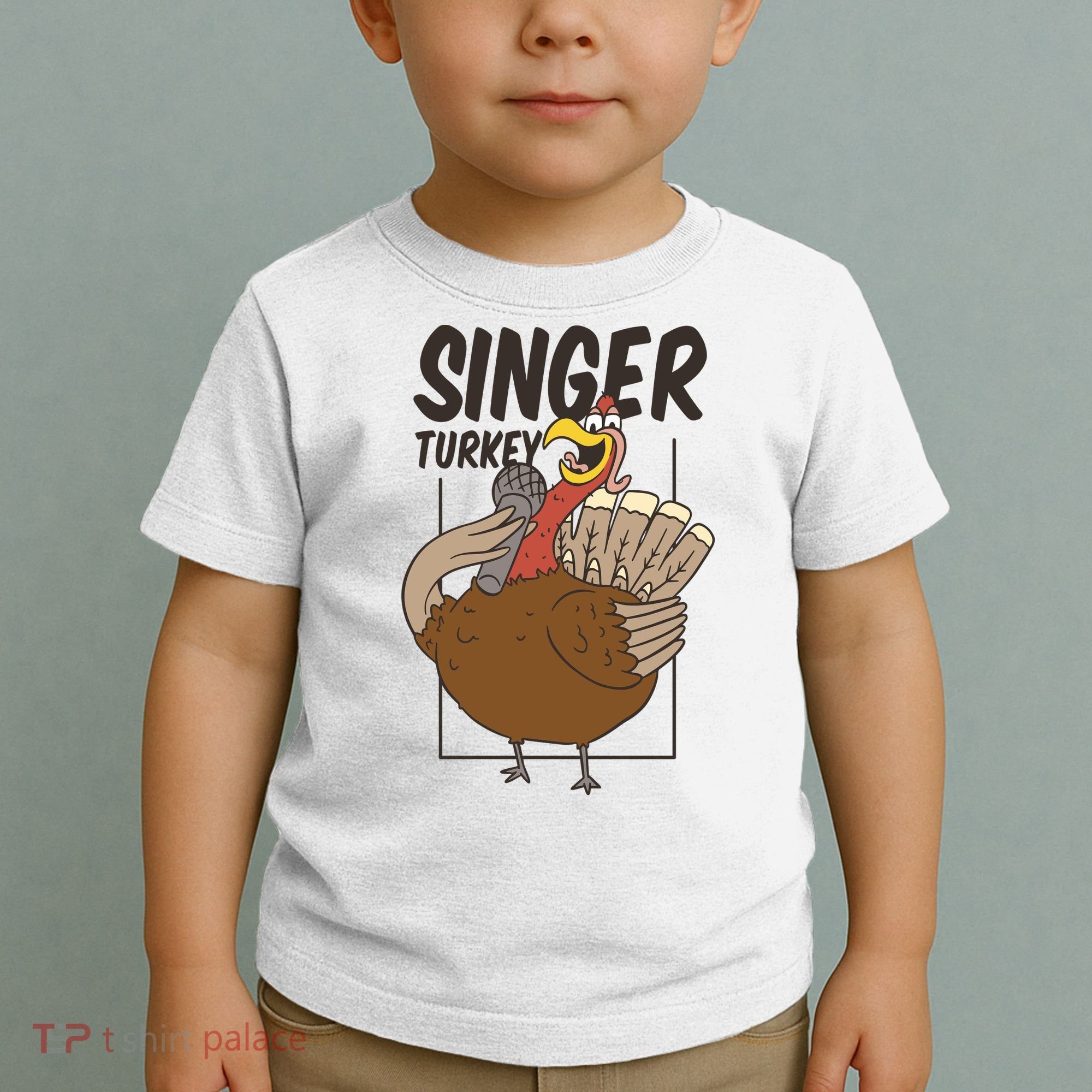 Singer Turkey Funny Thanksgiving Toddler T-Shirt
