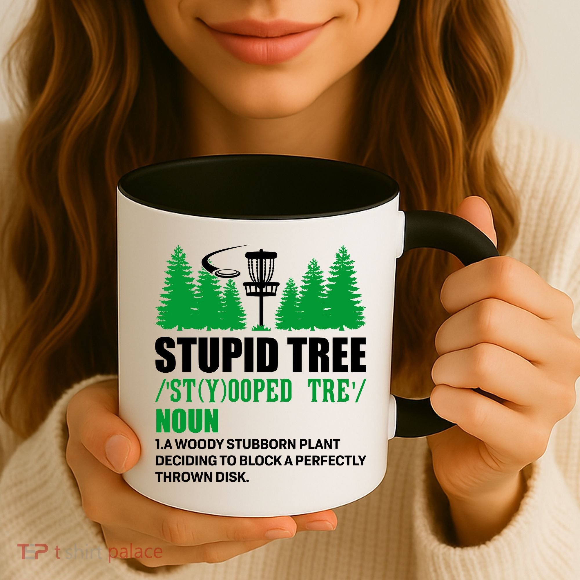 Stupid Tree Funny Disk Golf Definition Golfing Coffee Mug