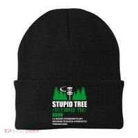 Stupid Tree Funny Disk Golf Definition Golfing Beanie thumb 0