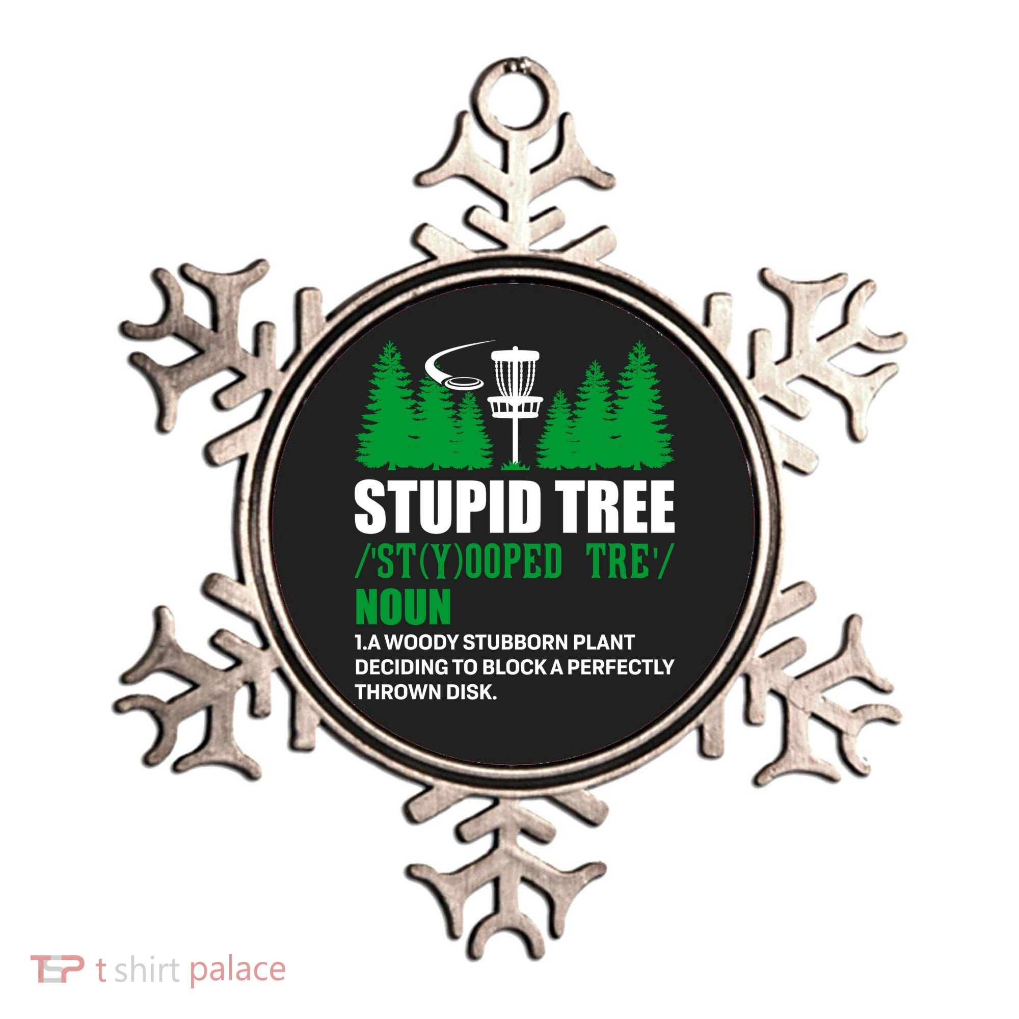 Stupid Tree Funny Disk Golf Definition Golfing Ornament