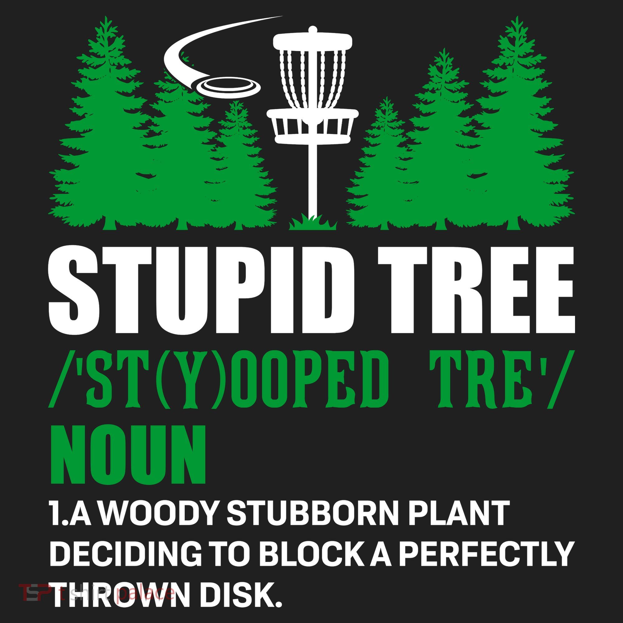 Stupid Tree Funny Disk Golf Definition Golfing Hat