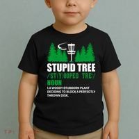 Stupid Tree Funny Disk Golf Definition Golfing Toddler T-Shirt thumb 2