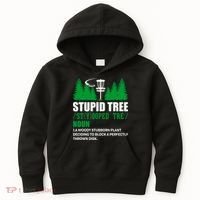 Stupid Tree Funny Disk Golf Definition Golfing Kids Hoodie thumb 0
