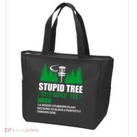 Stupid Tree Funny Disk Golf Definition Golfing Tote Bag thumb 3
