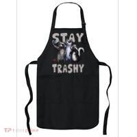 Stay Trashy Funny Raccoon Opossum Skunk Apron thumb 0