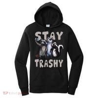 Stay Trashy Funny Raccoon Opossum Skunk Women's Hoodie thumb 0