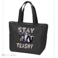 Stay Trashy Funny Raccoon Opossum Skunk Tote Bag thumb 3