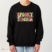 Spooky Teacher Festive Halloween Cute Women's Sweatshirt thumb 0