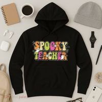 Spooky Teacher Festive Halloween Cute Hoodie thumb 3