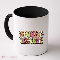 Spooky Teacher Festive Halloween Cute Coffee Mug thumb 0