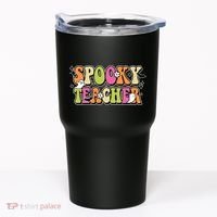 Spooky Teacher Festive Halloween Cute Tumbler thumb 0