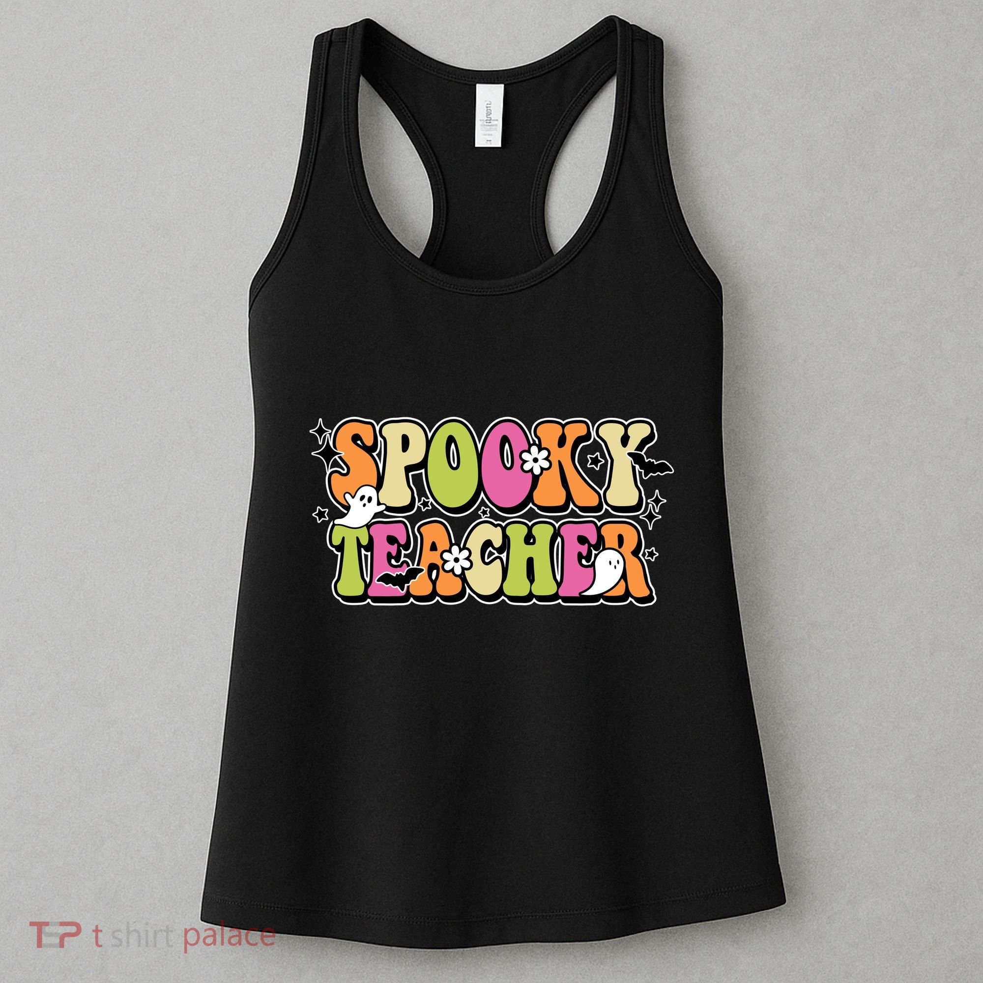 Spooky Teacher Festive Halloween Cute Women's Tank Top