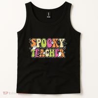 Spooky Teacher Festive Halloween Cute Tank Top thumb 2