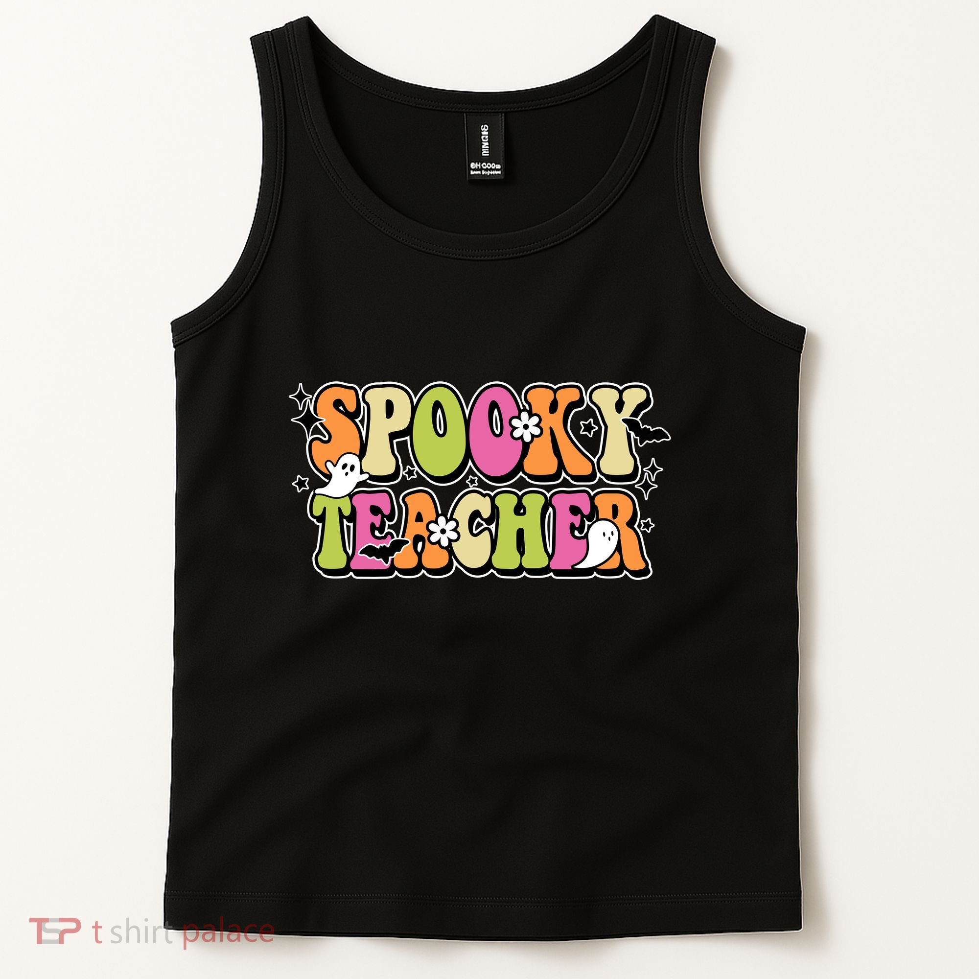 Spooky Teacher Festive Halloween Cute Tank Top