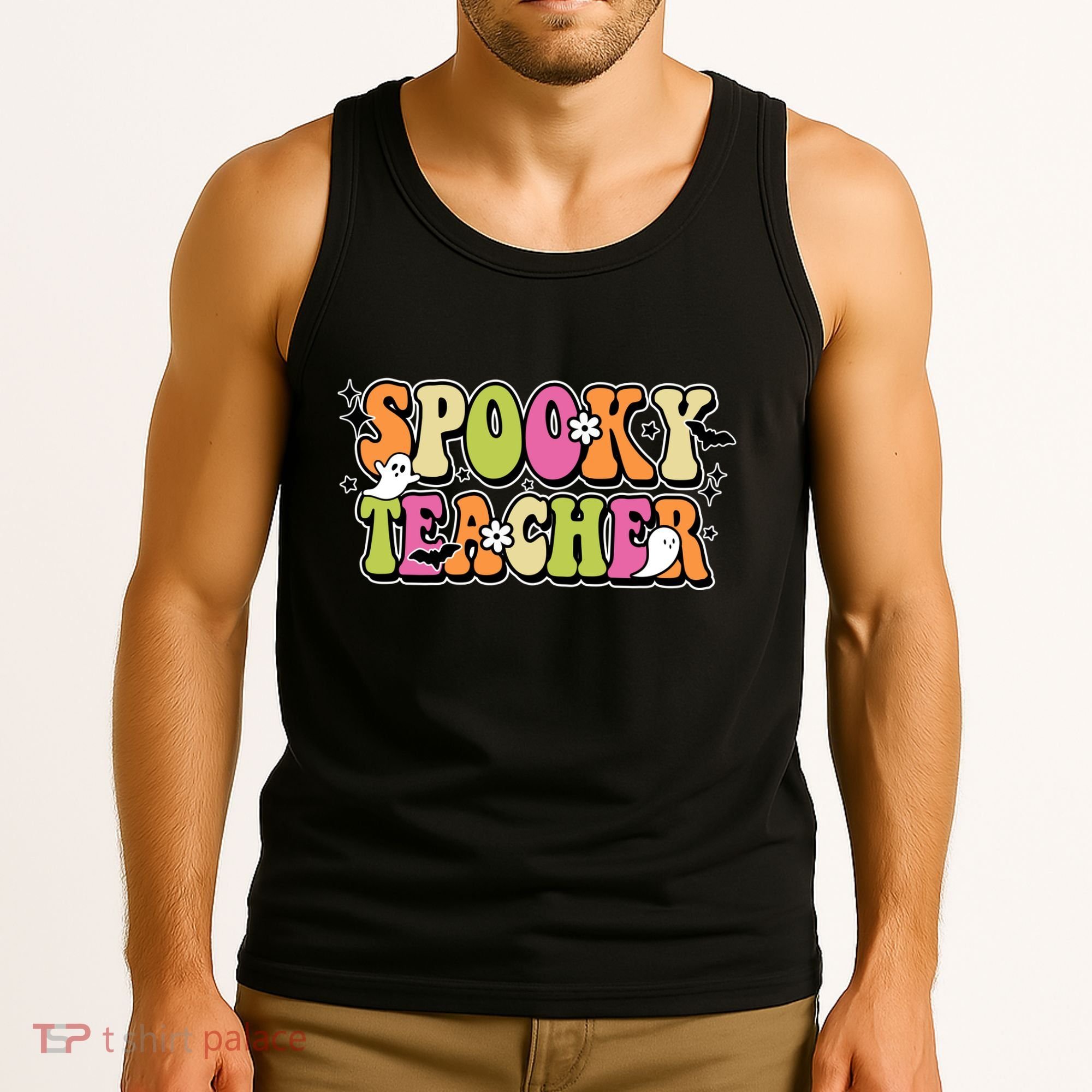 Spooky Teacher Festive Halloween Cute Tank Top