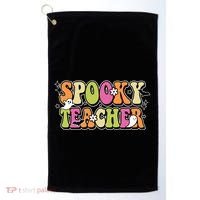Spooky Teacher Festive Halloween Cute Golf Towel thumb 0