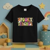 Spooky Teacher Festive Halloween Cute Toddler T-Shirt thumb 3