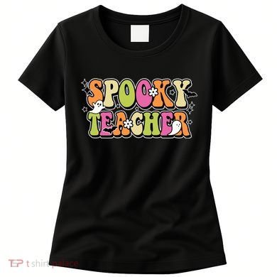 Spooky Teacher Festive Halloween Cute Women's T-Shirt